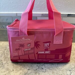 NWT Pink Trader Joe's Insulated bag